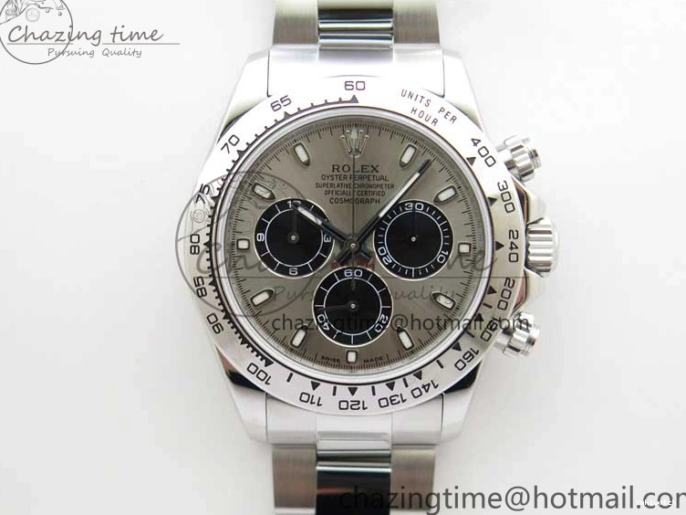 Dial A7750 KKF on Steel Gray Edition Bracelet SS Daytona 1:1 116509 Best 904L 0821